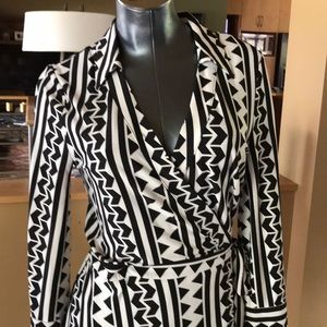 Cute little black and white romper